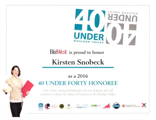 Snobeck 40 Under 40